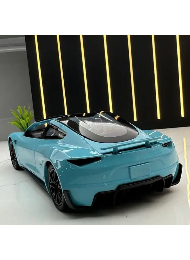 C2416 Blue 1 24 Scale Alloy Car Model Collectible Metal Vehicle Decoration Gift - Image 3